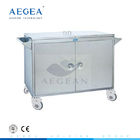 AG-SS067 mobile phlebotomy stainless steel hospital delivery cart 4-wheel