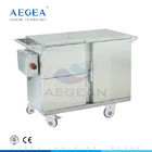 AG-SS035B stainless steel hospital patient room movable room service food delivery cart