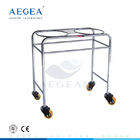 AG-SS064 double basin trestle hospital trolley with 4 silent wheels