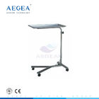 AG-SS008 Tray stand with one post hospital surgical room used adjustable height trolley