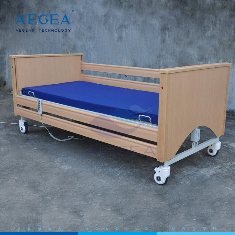 AG-MC002 5-Function home care room elderly healthcare electric folding bed with breathable bed board