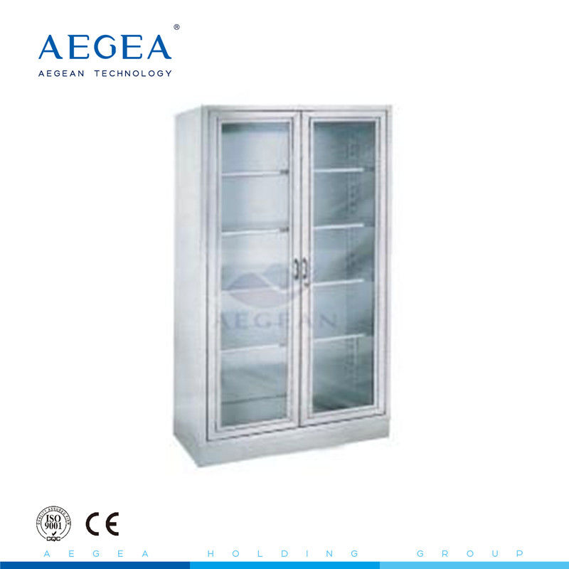 AG-SS003 Stainless steel material doctor instrument cabinet with 2-door