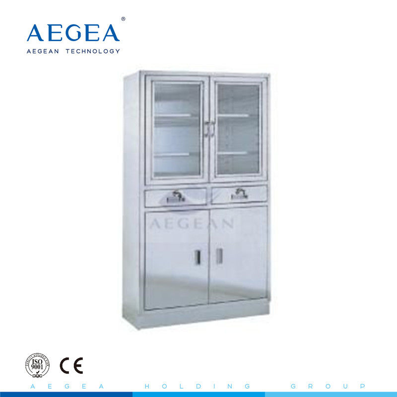 AG-SS004 Stainless steel locker medical surgical storage cupboard sales