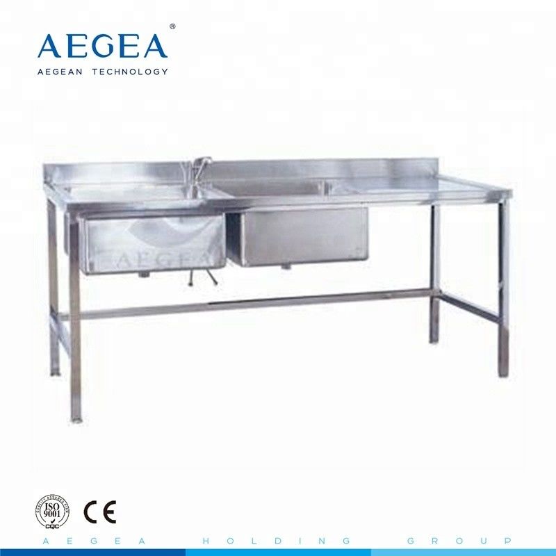AG-WAS003 kitchen or hospital used stainless steel corner sink