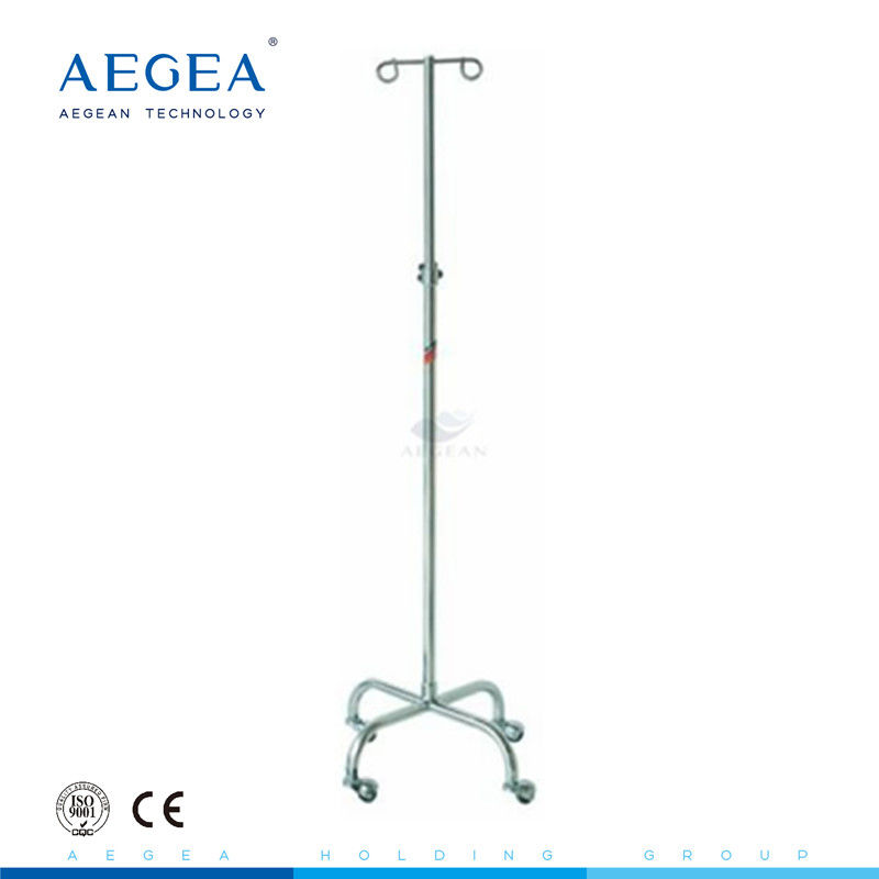 AG-IVP006 Hospital accessories 304 stainless steel IV pole stand