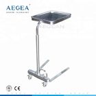 AG-SS008C Stainless steel foot pedal adjustable surgical instrument mayo china crash carts
