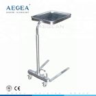 Operating room height adjustable medical tray stand with one post