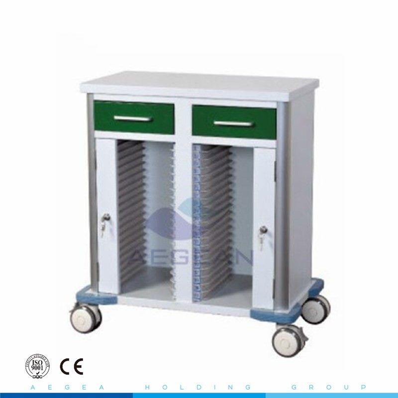 AG-GS010 stainless steel hospital file medical record trolley
