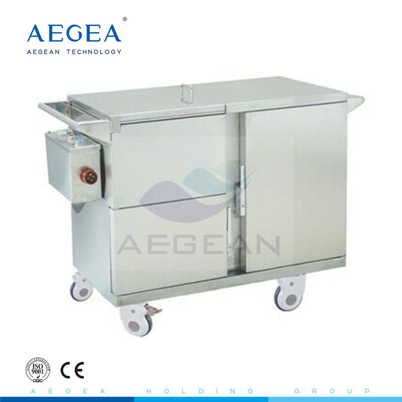 For deliverying meals with heat preservation by electric heating food warmer trolley
